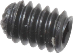 Unbrako - #5-40 UNC, 3/16" OAL, Knurled Cup Point Set Screw - Grade 8 Alloy Steel, 1/16" Key - USA Tool & Supply