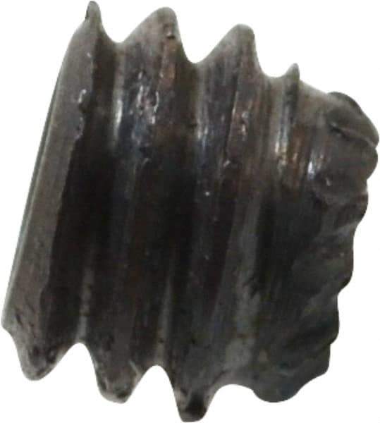 Unbrako - #8-32 UNC, 1/8" OAL, Knurled Cup Point Set Screw - Grade 8 Alloy Steel, 5/64" Key - USA Tool & Supply