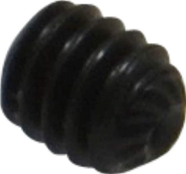 Unbrako - #8-32 UNC, 3/16" OAL, Knurled Cup Point Set Screw - Grade 8 Alloy Steel, 5/64" Key - USA Tool & Supply