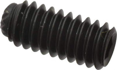 Unbrako - #8-32 UNC, 3/8" OAL, Knurled Cup Point Set Screw - Grade 8 Alloy Steel, 5/64" Key - USA Tool & Supply