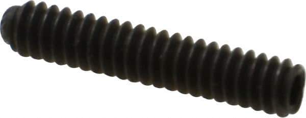 Unbrako - #10-24 UNC, 1" OAL, Knurled Cup Point Set Screw - Grade 8 Alloy Steel, 3/32" Key - USA Tool & Supply