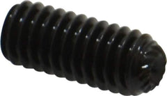 Unbrako - 5/16-18 UNC, 3/4" OAL, Knurled Cup Point Set Screw - Grade 8 Alloy Steel, 5/32" Key - USA Tool & Supply