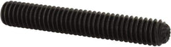 Unbrako - 5/16-18 UNC, 2" OAL, Knurled Cup Point Set Screw - Grade 8 Alloy Steel, 5/32" Key - USA Tool & Supply