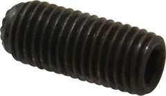 Unbrako - 5/16-24 UNF, 3/4" OAL, Knurled Cup Point Set Screw - Grade 8 Alloy Steel, 5/32" Key - USA Tool & Supply