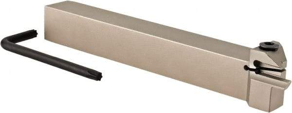 Iscar - HGH, Internal, Right Hand, 0.236" Max Depth of Cut, 0.118" Max Groove Width, Indexable Grooving Tool Holder - GRIP 3.., HGN 30.. Insert Compatibility, 5/8" Shank Height, 5/8" Shank Width, 5" OAL - USA Tool & Supply