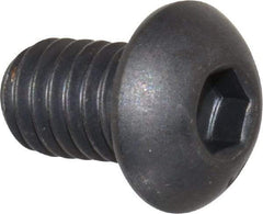 Unbrako - 5/16-18 UNC Hex Socket Drive, Button Screw - Alloy Steel, Black Oxide Finish, 1/2" Length Under Head - USA Tool & Supply