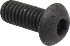 Unbrako - 5/16-18 UNC Hex Socket Drive, Button Screw - Alloy Steel, Black Oxide Finish, 3/4" Length Under Head - USA Tool & Supply