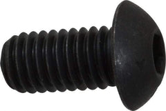 Unbrako - 3/8-16 UNC Hex Socket Drive, Button Screw - Alloy Steel, Black Oxide Finish, 3/4" Length Under Head - USA Tool & Supply