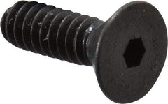 Unbrako - #4-40 UNC Hex Socket Drive, 82° Flat Screw - Alloy Steel, Black Oxide Finish, 3/8" OAL - USA Tool & Supply