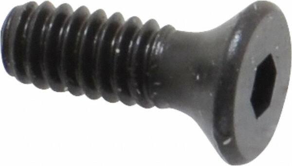 Unbrako - #5-40 UNC Hex Socket Drive, 82° Flat Screw - Alloy Steel, Black Oxide Finish, 3/8" OAL - USA Tool & Supply