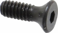 Unbrako - #5-40 UNC Hex Socket Drive, 82° Flat Screw - Alloy Steel, Black Oxide Finish, 3/8" OAL - USA Tool & Supply