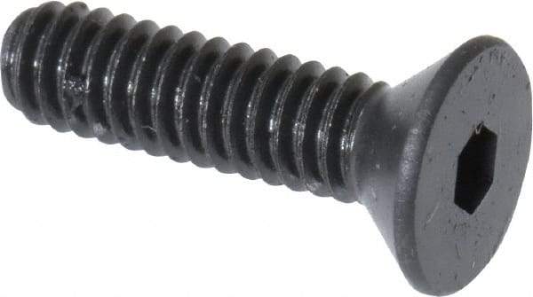 Unbrako - #5-40 UNC Hex Socket Drive, 82° Flat Screw - Alloy Steel, Black Oxide Finish, 1/2" OAL - USA Tool & Supply