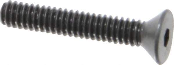 Unbrako - #5-40 UNC Hex Socket Drive, 82° Flat Screw - Alloy Steel, Black Oxide Finish, 3/4" OAL - USA Tool & Supply
