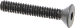 Unbrako - #5-40 UNC Hex Socket Drive, 82° Flat Screw - Alloy Steel, Black Oxide Finish, 3/4" OAL - USA Tool & Supply