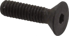 Unbrako - #8-32 UNC Hex Socket Drive, 82° Flat Screw - Alloy Steel, Black Oxide Finish, 5/8" OAL - USA Tool & Supply