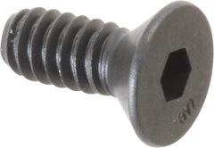 Unbrako - #10-24 UNC Hex Socket Drive, 82° Flat Screw - Alloy Steel, Black Oxide Finish, 1/2" OAL - USA Tool & Supply