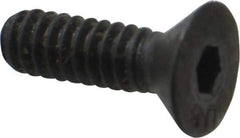 Unbrako - #10-24 UNC Hex Socket Drive, 82° Flat Screw - Alloy Steel, Black Oxide Finish, 5/8" OAL - USA Tool & Supply