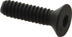 Unbrako - #10-24 UNC Hex Socket Drive, 82° Flat Screw - Alloy Steel, Black Oxide Finish, 3/4" OAL - USA Tool & Supply