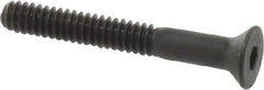Unbrako - #10-24 UNC Hex Socket Drive, 82° Flat Screw - Alloy Steel, Black Oxide Finish, 1-1/2" OAL - USA Tool & Supply