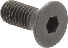 Unbrako - #10-32 UNF Hex Socket Drive, 82° Flat Screw - Alloy Steel, Black Oxide Finish, 1/2" OAL - USA Tool & Supply