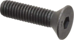 Unbrako - #10-32 UNF Hex Socket Drive, 82° Flat Screw - Alloy Steel, Black Oxide Finish, 3/4" OAL - USA Tool & Supply