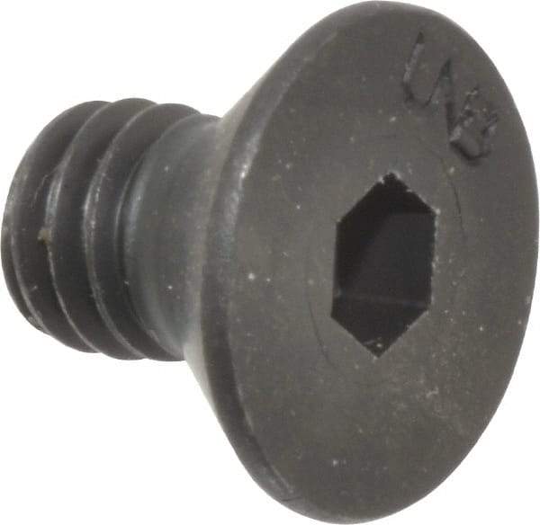 Unbrako - 5/16-18 UNC Hex Socket Drive, 82° Flat Screw - Alloy Steel, Black Oxide Finish, 1/2" OAL - USA Tool & Supply