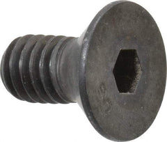 Unbrako - 5/16-18 UNC Hex Socket Drive, 82° Flat Screw - Alloy Steel, Black Oxide Finish, 5/8" OAL - USA Tool & Supply