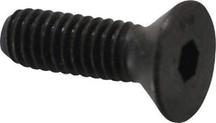 Unbrako - 5/16-18 UNC Hex Socket Drive, 82° Flat Screw - Alloy Steel, Black Oxide Finish, 1" OAL - USA Tool & Supply
