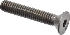 Unbrako - 5/16-18 UNC Hex Socket Drive, 82° Flat Screw - Alloy Steel, Black Oxide Finish, 1-3/4" OAL - USA Tool & Supply