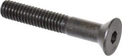 Unbrako - 5/16-18 UNC Hex Socket Drive, 82° Flat Screw - Alloy Steel, Black Oxide Finish, 2" OAL - USA Tool & Supply