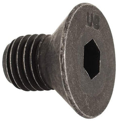 Unbrako - 5/16-24 UNF Hex Socket Drive, 82° Flat Screw - Alloy Steel, Black Oxide Finish, 1/2" OAL - USA Tool & Supply