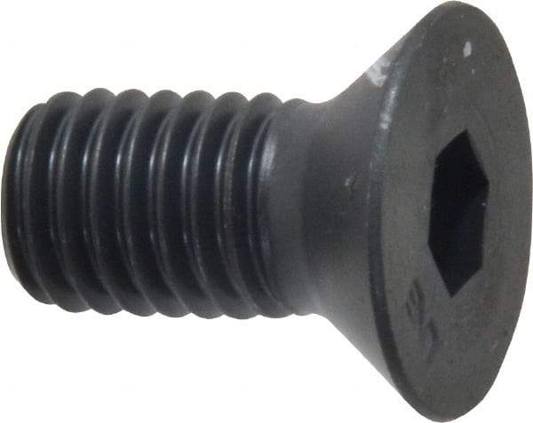 Unbrako - 1/2-13 UNC Hex Socket Drive, 82° Flat Screw - Alloy Steel, Black Oxide Finish, 1" OAL - USA Tool & Supply