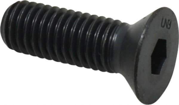 Unbrako - 1/2-13 UNC Hex Socket Drive, 82° Flat Screw - Alloy Steel, Black Oxide Finish, 1-1/2" OAL - USA Tool & Supply