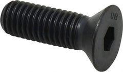 Unbrako - 1/2-13 UNC Hex Socket Drive, 82° Flat Screw - Alloy Steel, Black Oxide Finish, 1-1/2" OAL - USA Tool & Supply