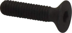 Unbrako - M3x0.50 Metric Coarse Hex Socket Drive, 90 to 92° Flat Screw - Grade 12.9 Alloy Steel, Black Oxide Finish, 12mm OAL - USA Tool & Supply