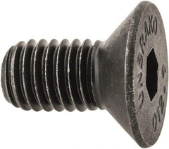 Unbrako - M8x1.25 Metric Coarse Hex Socket Drive, 90 to 92° Flat Screw - Grade 12.9 Alloy Steel, Black Oxide Finish, 16mm OAL - USA Tool & Supply
