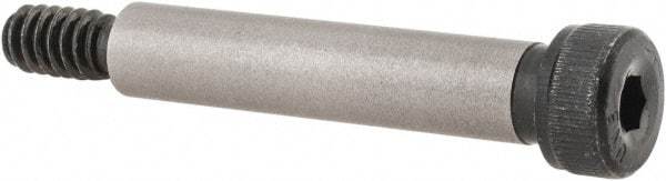 Unbrako - 1/4 x 1-1/4" Shoulder Diam x Length, #10-24, Shoulder Screw - 0.177 to 0.188" Head Height, 0.357 to 0.375" Head Diam, Grade 8 Alloy Steel, 1/8" Hex Socket Drive - USA Tool & Supply