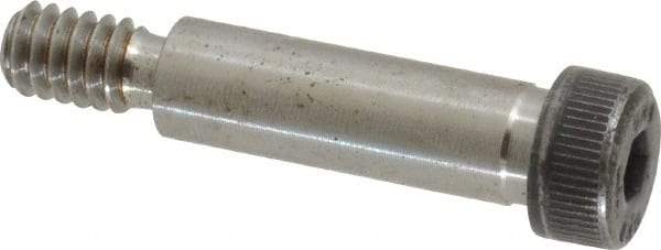 Unbrako - 5/16" Shoulder Diam x 1" Shoulder Length, 1/4-20 UNC, Hex Socket Shoulder Screw - 8 Alloy Steel, 0.419 to 0.438" Head Diam - USA Tool & Supply