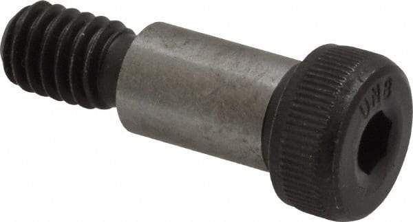 Unbrako - 3/8" Shoulder Diam x 5/8" Shoulder Length, 5/16-18 UNC, Hex Socket Shoulder Screw - 8 Alloy Steel, 0.543 to 0.562" Head Diam - USA Tool & Supply