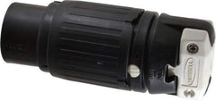 Hubbell Wiring Device-Kellems - 250 VDC, 600 VAC, 50 Amp, NonNEMA Configuration, Industrial Grade, Self Grounding Connector - 1 Phase, 3 Poles, IP20, 0.83 to 1-1/4 Inch Cord Diameter - USA Tool & Supply
