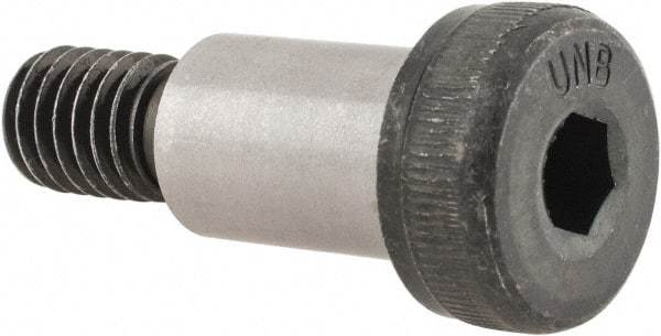 Unbrako - 1/2" Shoulder Diam x 3/4" Shoulder Length, 3/8-16 UNC, Hex Socket Shoulder Screw - 8 Alloy Steel, 0.729 to 3/4" Head Diam - USA Tool & Supply