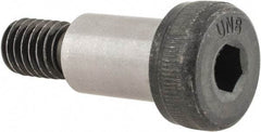 Unbrako - 1/2" Shoulder Diam x 3/4" Shoulder Length, 3/8-16 UNC, Hex Socket Shoulder Screw - 8 Alloy Steel, 0.729 to 3/4" Head Diam - USA Tool & Supply