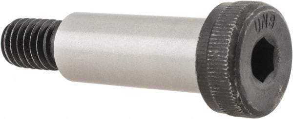Unbrako - 1/2" Shoulder Diam x 1-1/4" Shoulder Length, 3/8-16 UNC, Hex Socket Shoulder Screw - 8 Alloy Steel, 0.729 to 3/4" Head Diam - USA Tool & Supply