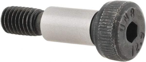 Unbrako - 6mm Shoulder Diam x 12mm Shoulder Length, M5x0.8 Metric Coarse, Hex Socket Shoulder Screw - 12.9 Alloy Steel, 4.5mm Head Height x 10mm Head Diam - USA Tool & Supply