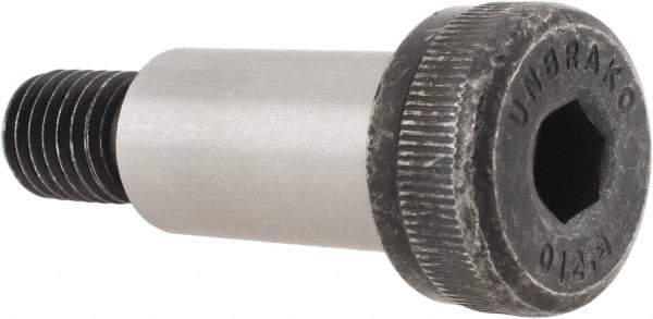 Unbrako - 16mm Shoulder Diam x 30mm Shoulder Length, M12x1.75 Metric Coarse, Hex Socket Shoulder Screw - 12.9 Alloy Steel, 11mm Head Height x 24mm Head Diam - USA Tool & Supply