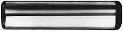 Made in USA - 16mm Diam x 90mm Pin Length 4140 Alloy Steel Standard Dowel Pin - Bright Finish, C 47-58 & C 60 (Surface) Hardness, 1 Beveled & 1 Rounded End - USA Tool & Supply