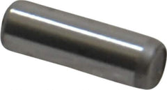 Unbrako - 1/8" Diam x 3/8" Pin Length Grade 8 Alloy Steel Oversized Dowel Pin - C 60 (Surface) & C 50-58 Hardness, 1,845 Lb Breaking Strength, 1 Beveled & 1 Rounded End - USA Tool & Supply