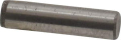 Unbrako - 1/8" Diam x 1/2" Pin Length Grade 8 Alloy Steel Oversized Dowel Pin - C 60 (Surface) & C 50-58 Hardness, 1,845 Lb Breaking Strength, 1 Beveled & 1 Rounded End - USA Tool & Supply