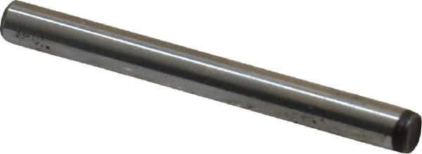 Unbrako - 1/8" Diam x 1-1/4" Pin Length Grade 8 Alloy Steel Oversized Dowel Pin - C 60 (Surface) & C 50-58 Hardness, 1,845 Lb Breaking Strength, 1 Beveled & 1 Rounded End - USA Tool & Supply