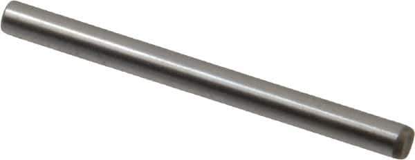 Unbrako - 1/8" Diam x 1-1/2" Pin Length Grade 8 Alloy Steel Oversized Dowel Pin - C 60 (Surface) & C 50-58 Hardness, 1,845 Lb Breaking Strength, 1 Beveled & 1 Rounded End - USA Tool & Supply